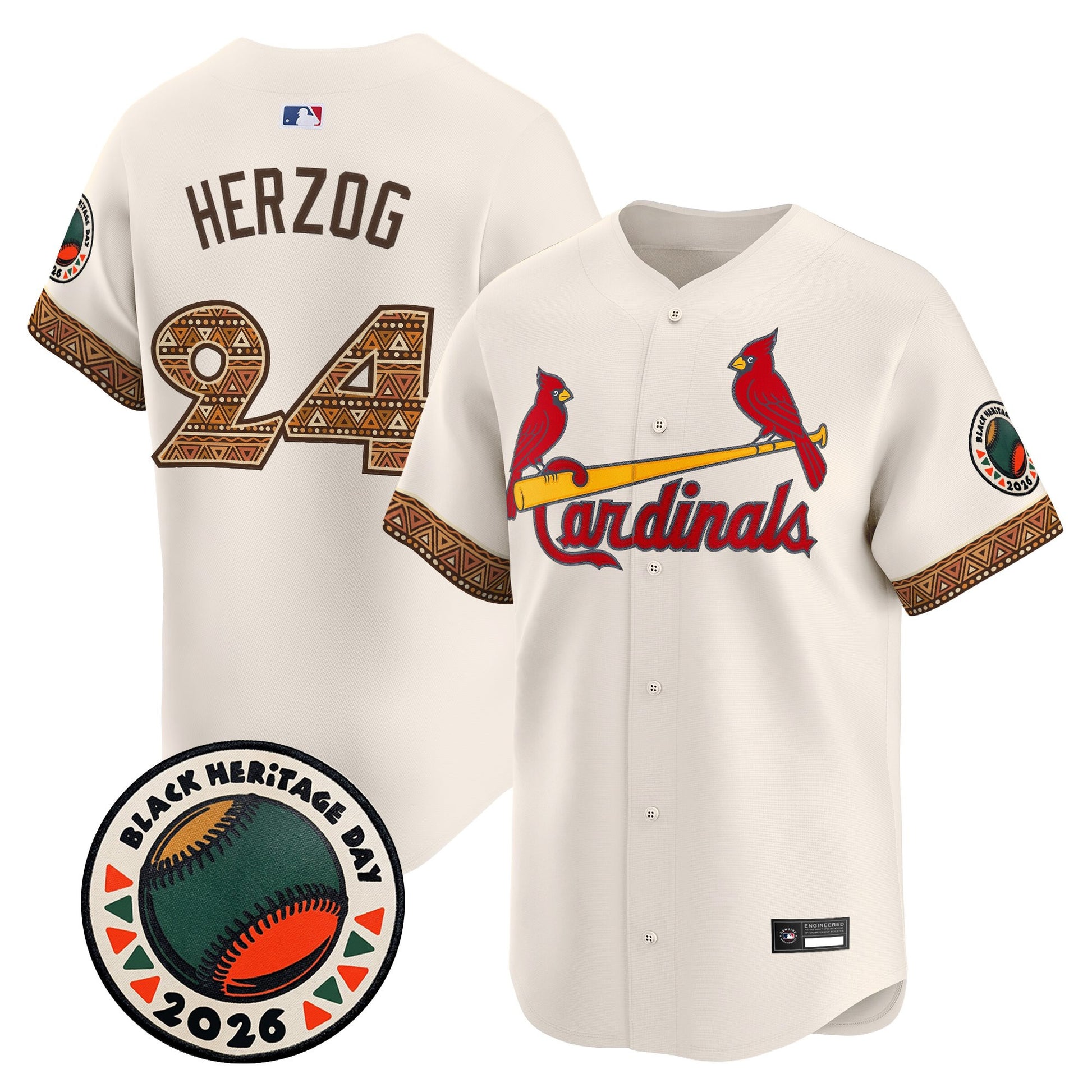 St. Louis Cardinals 2026 Black Heritage Day Vapor Premier Limited Jersey - Stitched