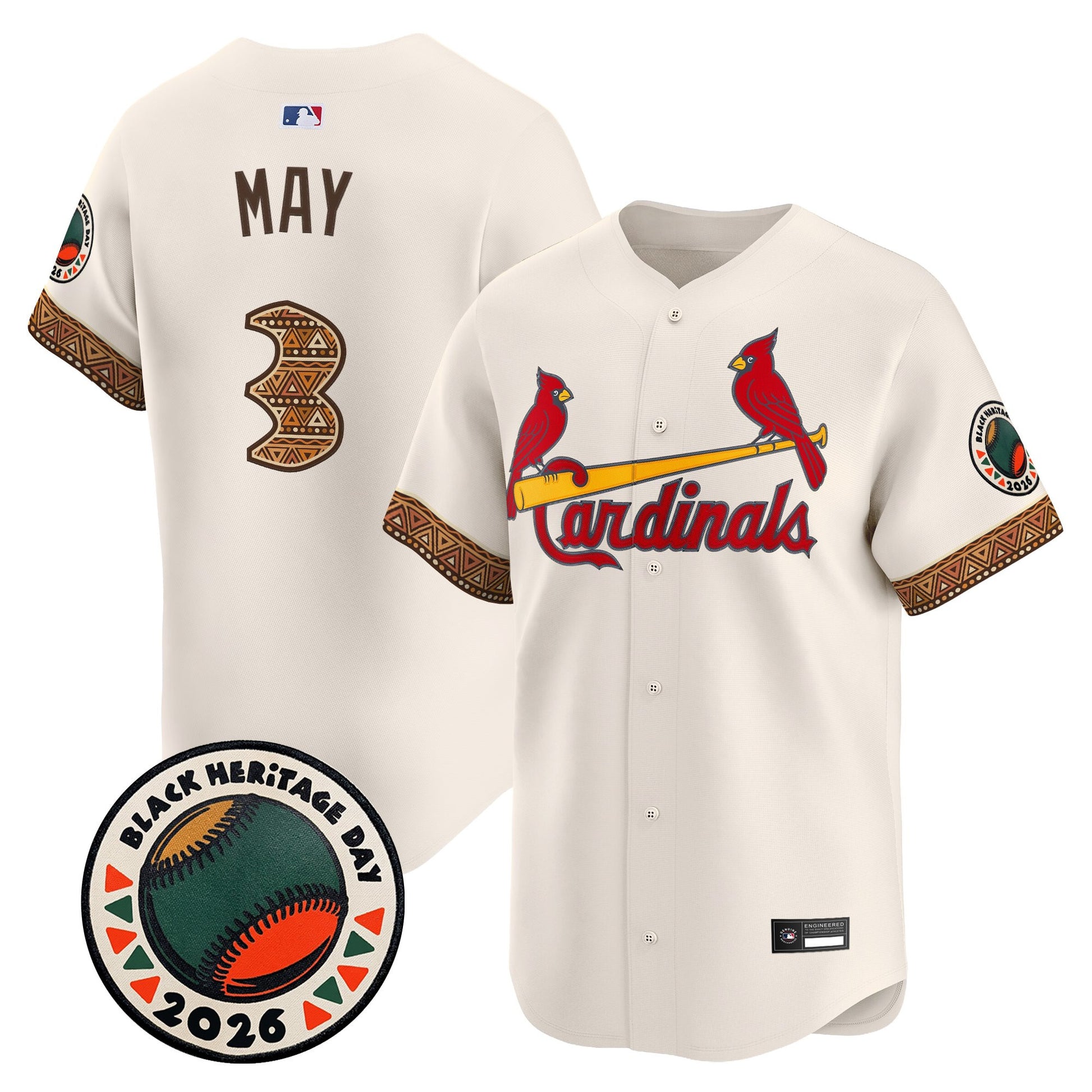St. Louis Cardinals 2026 Black Heritage Day Vapor Premier Limited Jersey - Stitched