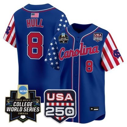 Men's North Carolina Tar Heels 2026 World Series "America 250 Edition" Vapor Premier Limited Jersey - All Stitched