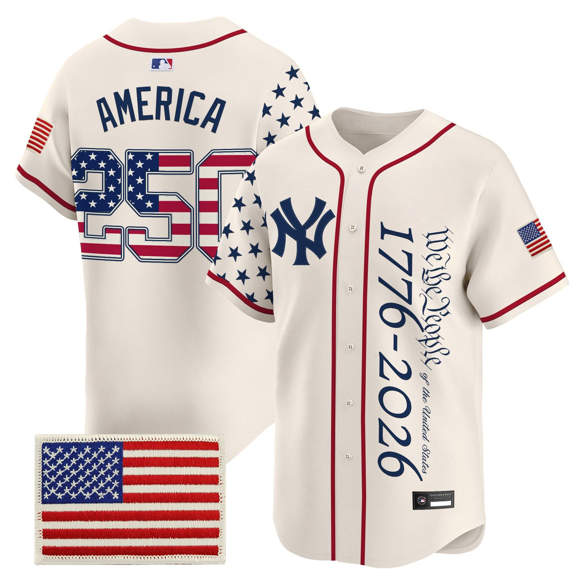 Men's Yankees "America 250 Edition" Vapor Premier Limited Jersey V3 - All Stitched