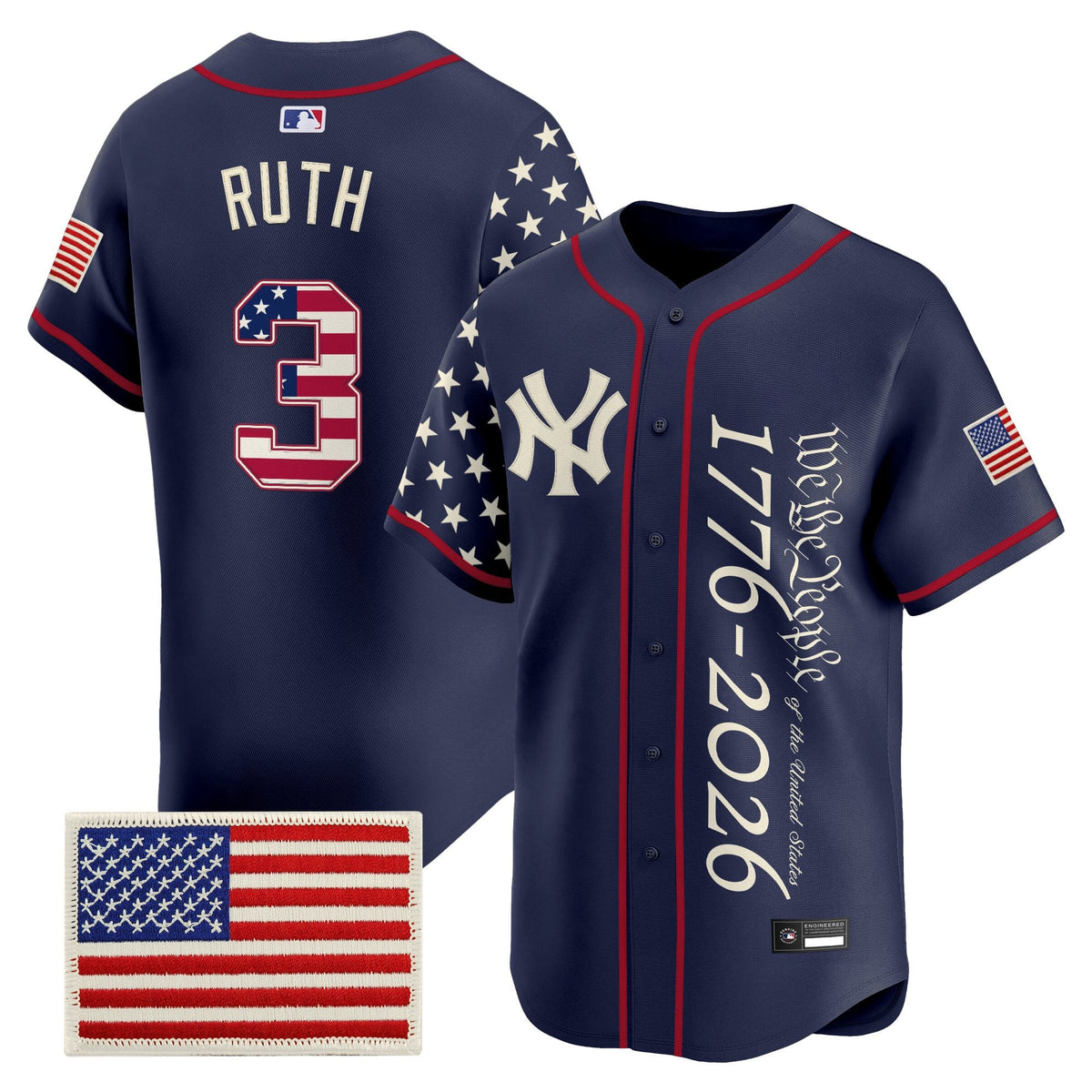 Men's Yankees "America 250 Edition" Vapor Premier Limited Jersey V3 - All Stitched