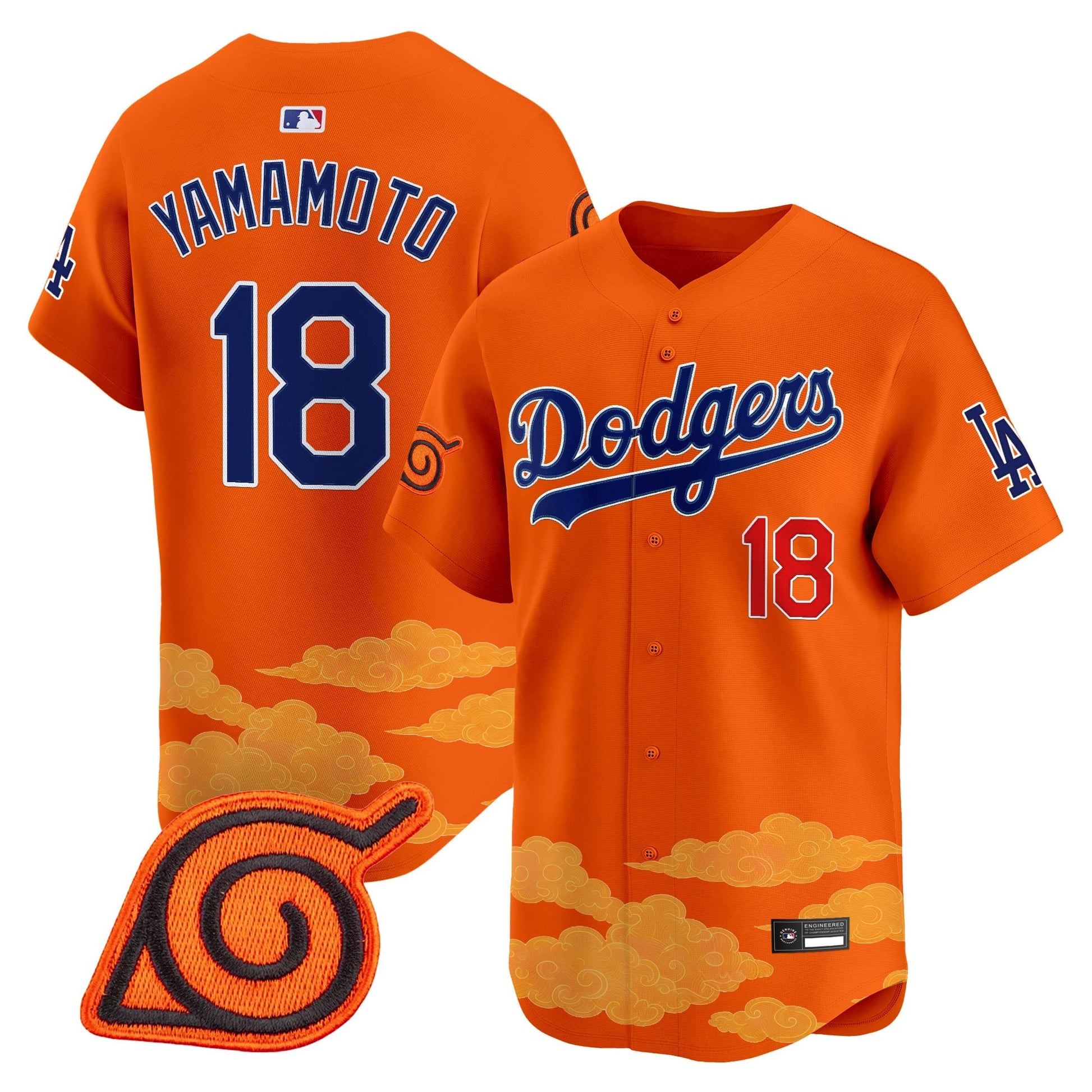 Los Angeles Dodgers x Naruto Vapor Premier Limited Jersey - Stitched
