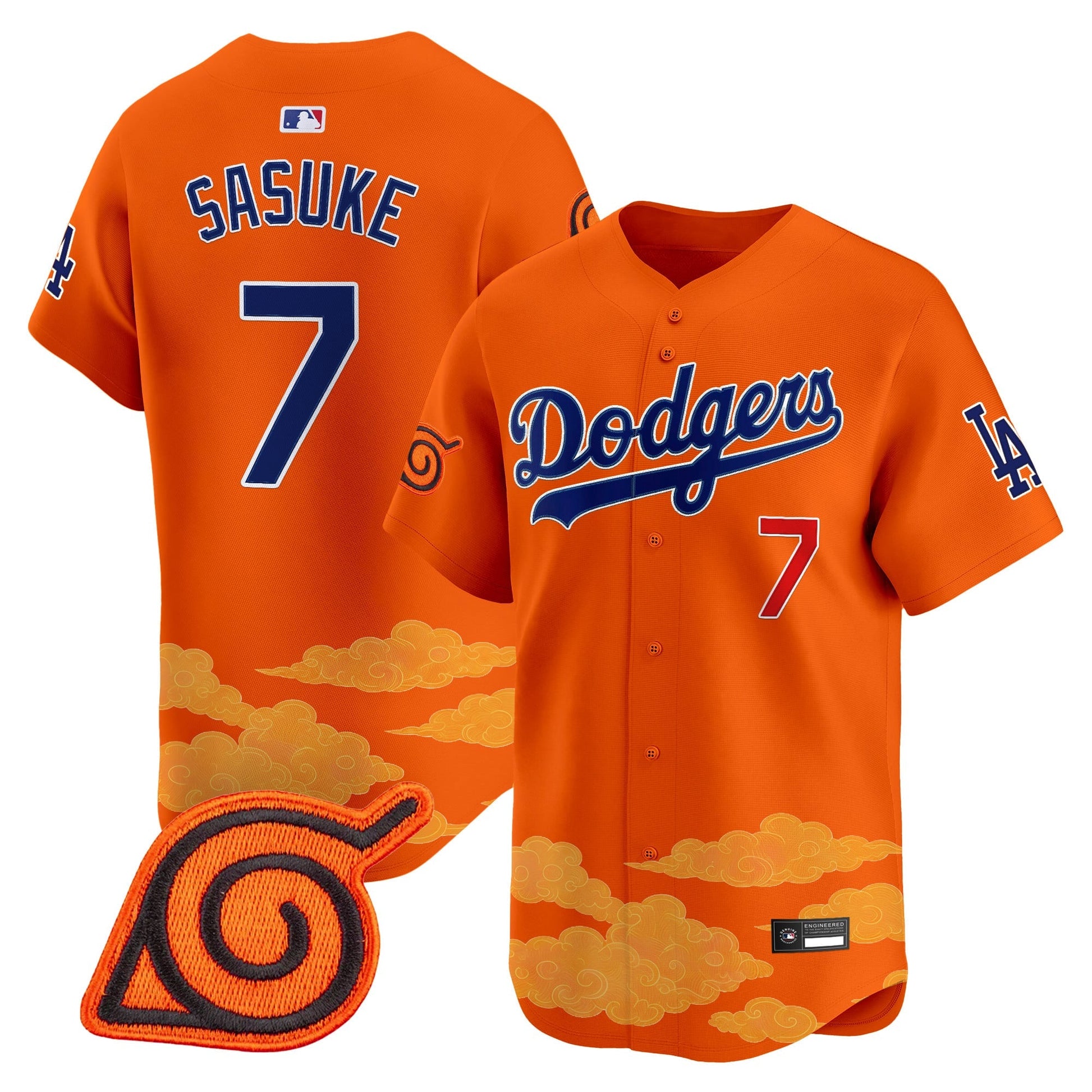 Los Angeles Dodgers x Naruto Vapor Premier Limited Jersey - Stitched