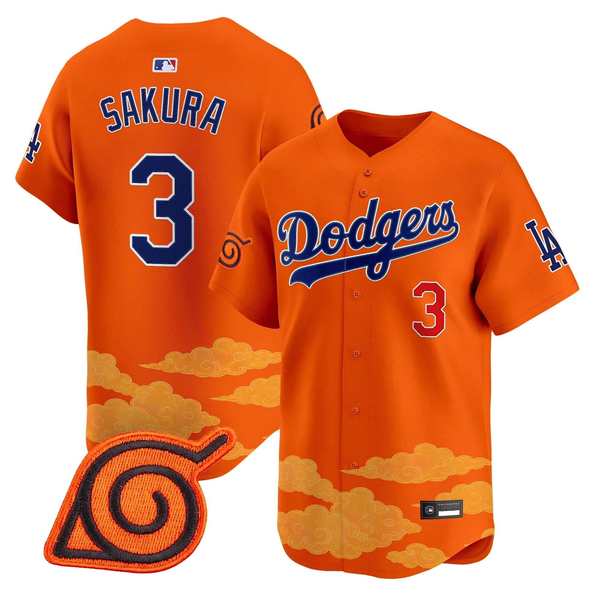 Los Angeles Dodgers x Naruto Vapor Premier Limited Jersey - Stitched