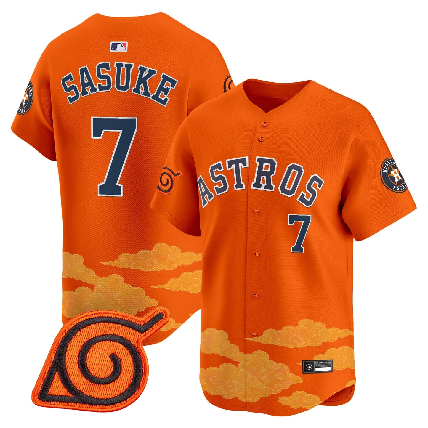 Houston Astros x Naruto Vapor Premier Limited Jersey - Stitched