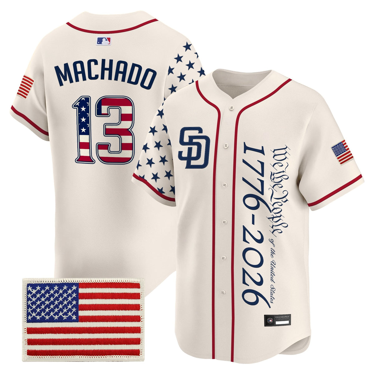 Men's San Diego Padres "America250 Edition" Vapor Premier Limited Jersey V2 - All Stitched