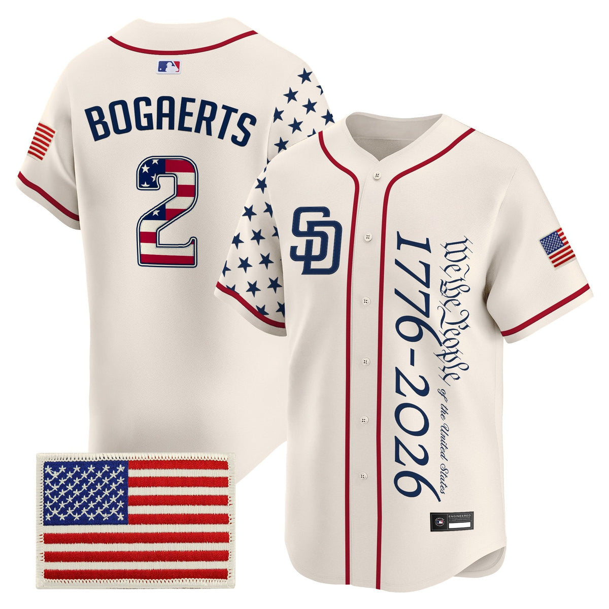 Men's San Diego Padres "America250 Edition" Vapor Premier Limited Jersey V2 - All Stitched