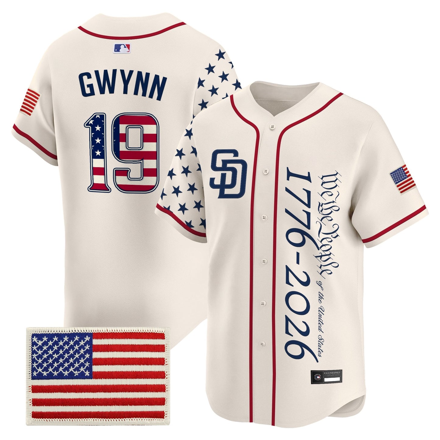 Men's San Diego Padres "America250 Edition" Vapor Premier Limited Jersey V2 - All Stitched