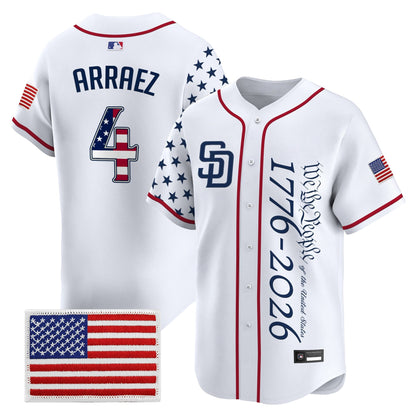 Men's San Diego Padres "America250 Edition" Vapor Premier Limited Jersey V2 - All Stitched