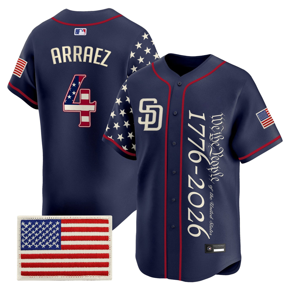 Men's San Diego Padres "America250 Edition" Vapor Premier Limited Jersey V2 - All Stitched