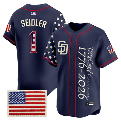 Men's San Diego Padres "America250 Edition" Vapor Premier Limited Jersey V2 - All Stitched