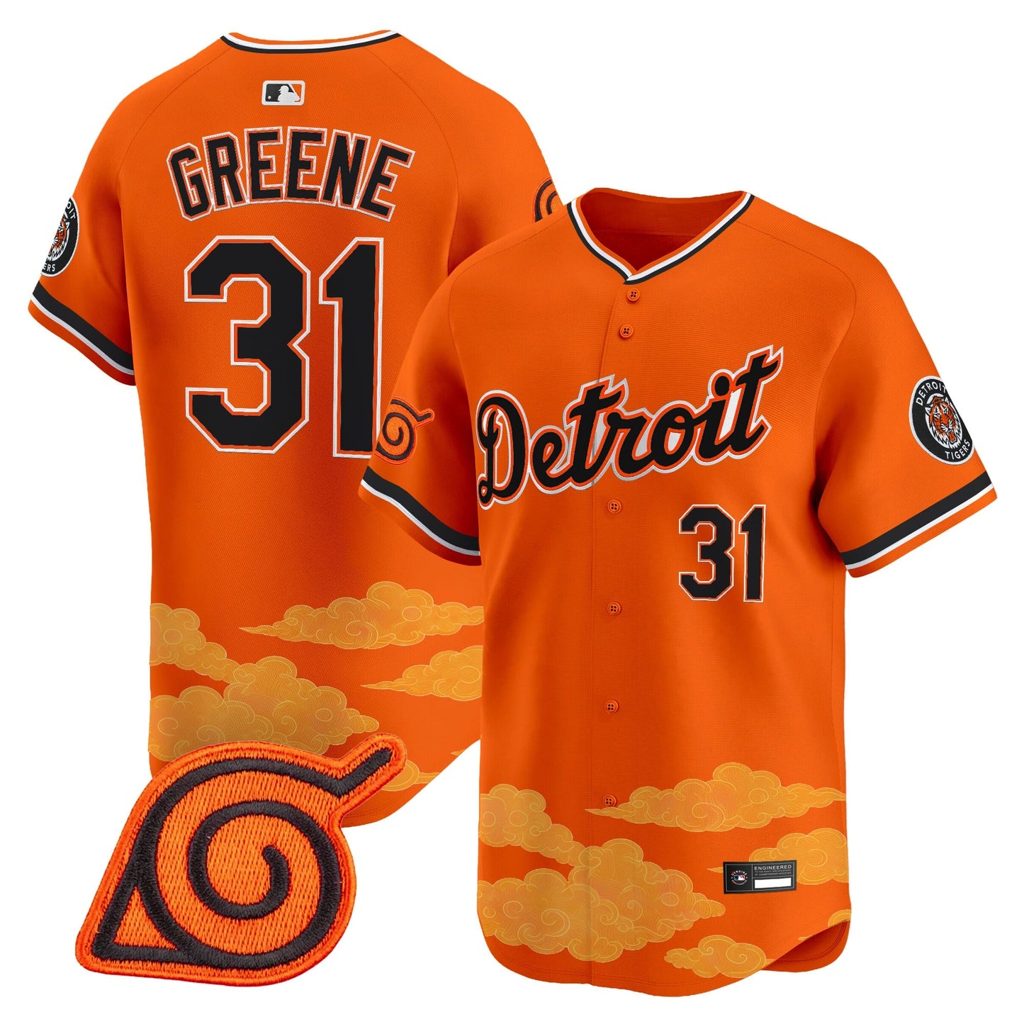 Detroit Tigers x Naruto Vapor Premier Limited Jersey - Stitched