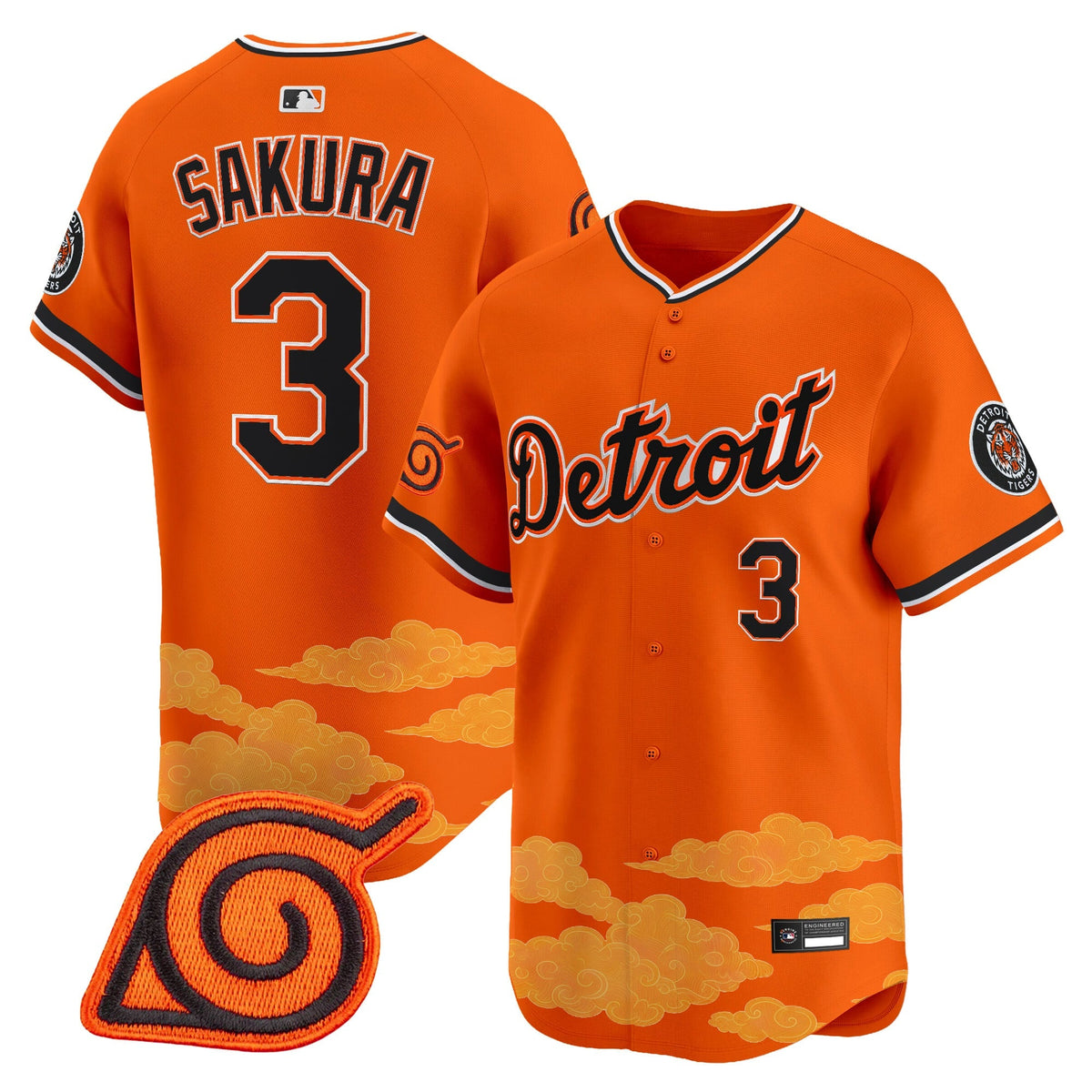 Detroit Tigers x Naruto Vapor Premier Limited Jersey - Stitched