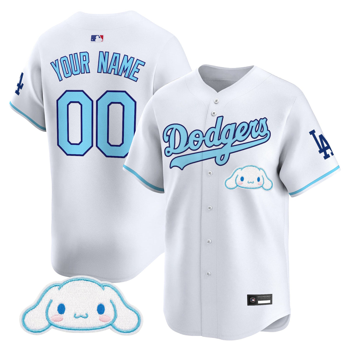 Los Angeles Dodgers x Sanrio Friends Vapor Premier Limited Custom Jersey - All Stitched
