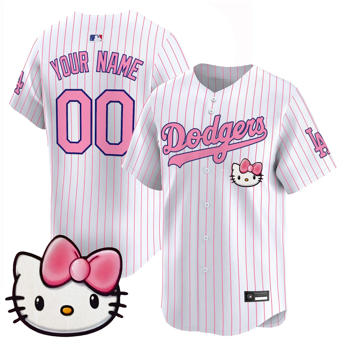 Los Angeles Dodgers x Sanrio Friends Vapor Premier Limited Custom Jersey - All Stitched