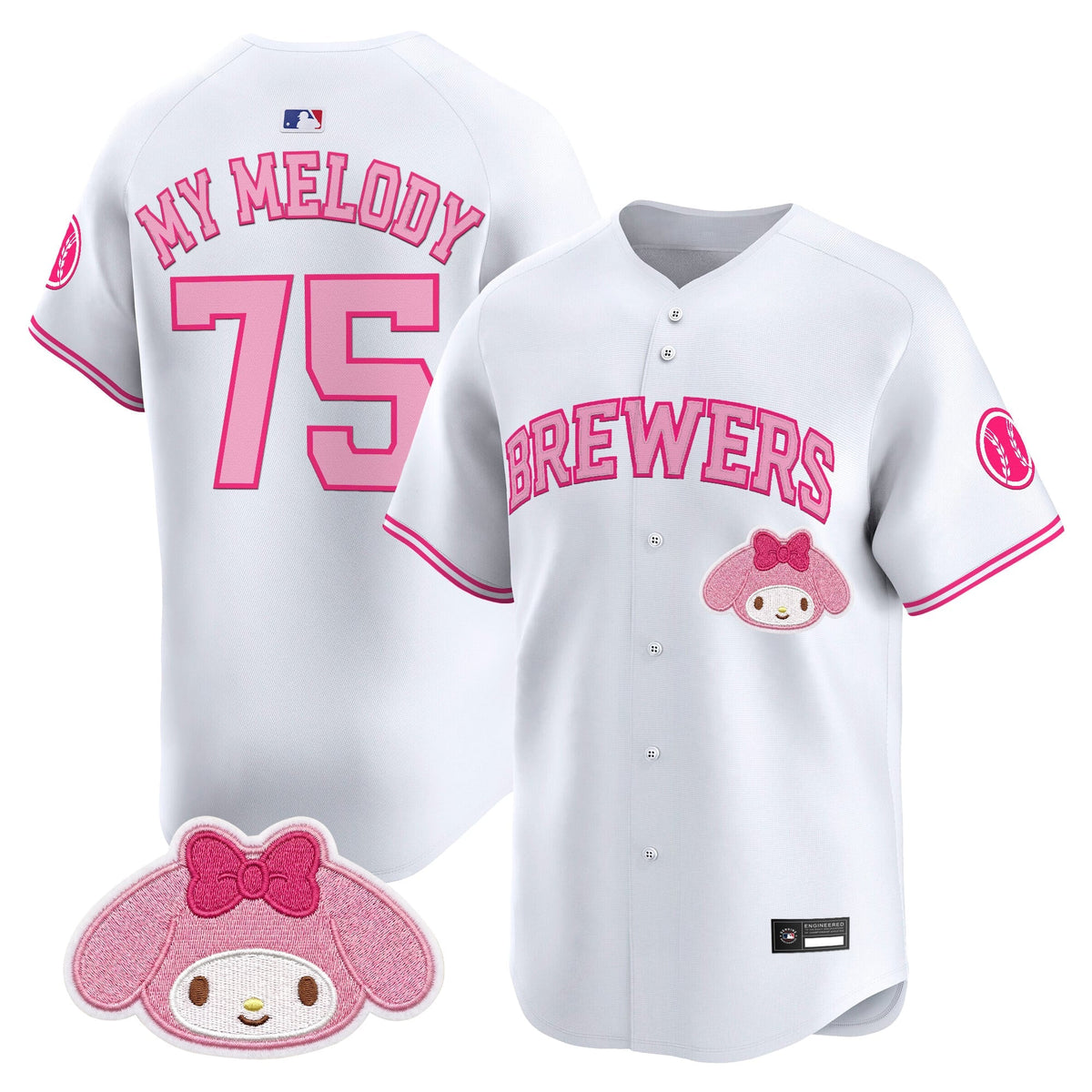 Milwaukee Brewers x Sanrio Friends Vapor Premier Limited Jersey - All Stitched