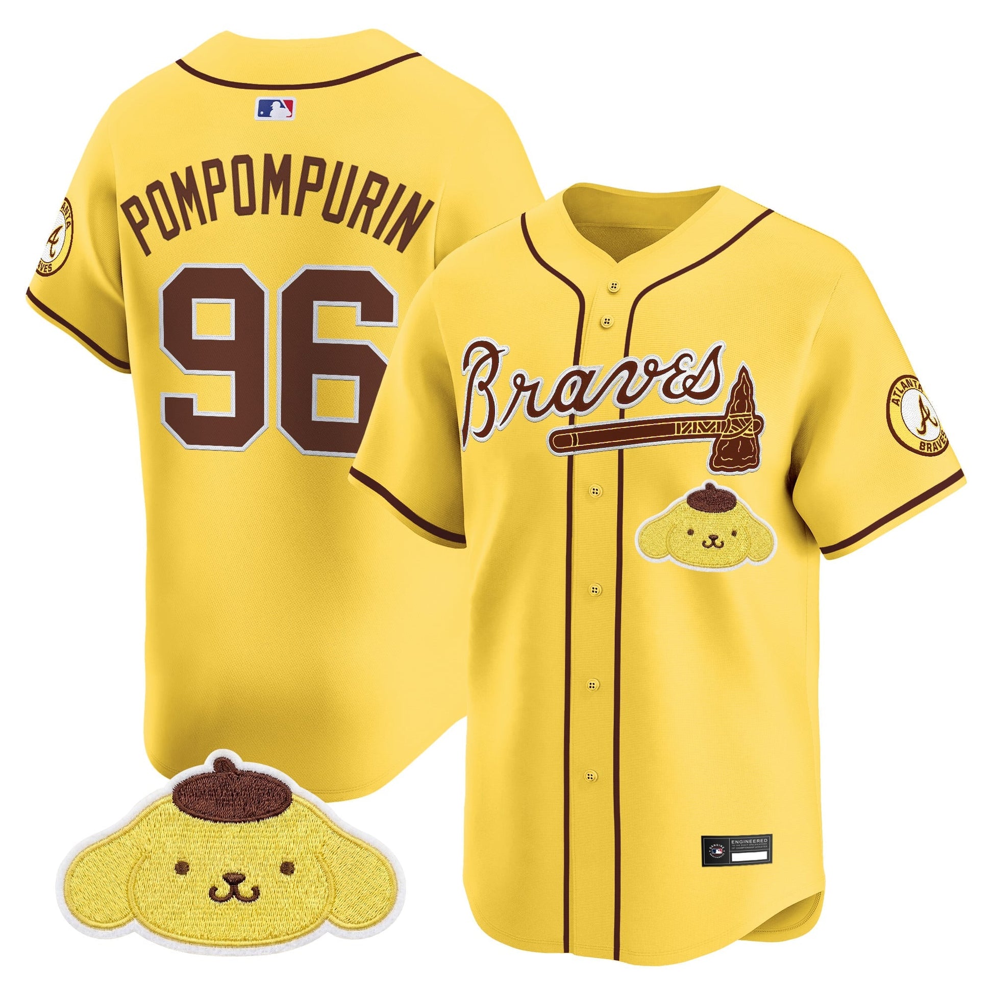 Atlanta Braves x Sanrio Friends Vapor Premier Limited Jersey - All Stitched