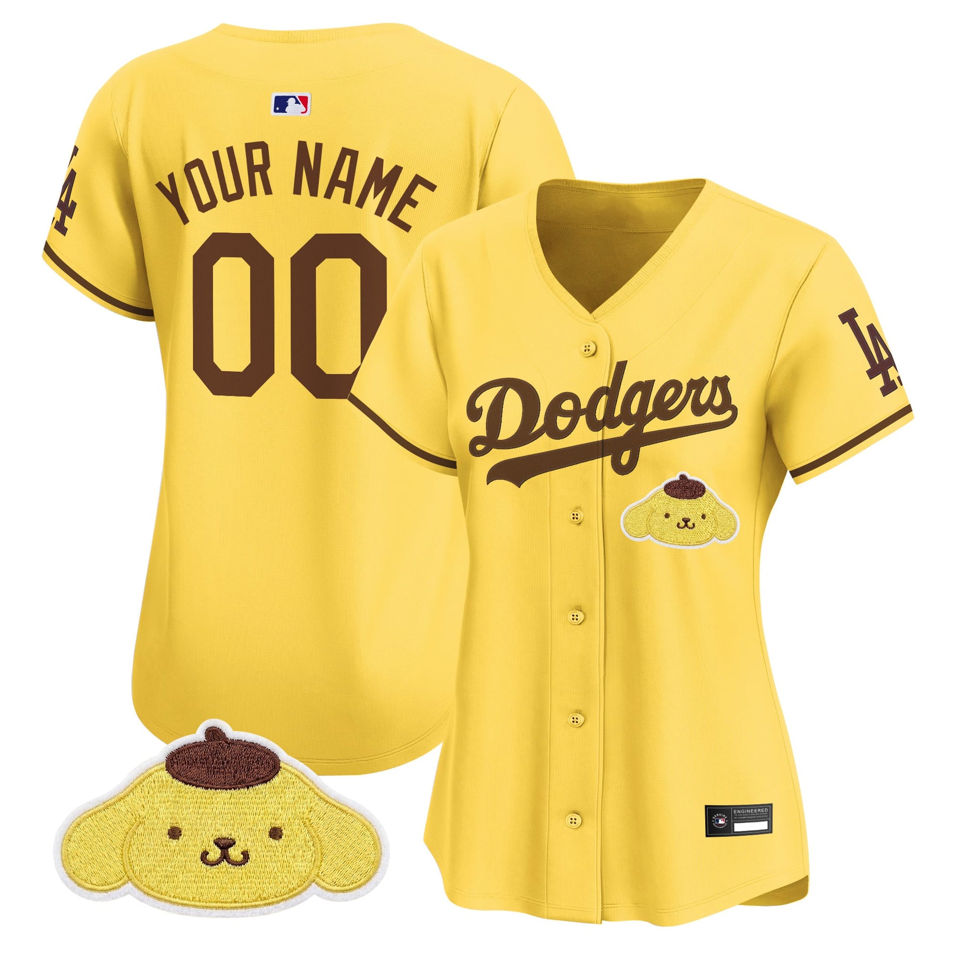 Los Angeles Dodgers x Sanrio Friends Vapor Premier Limited Custom Jersey - All Stitched