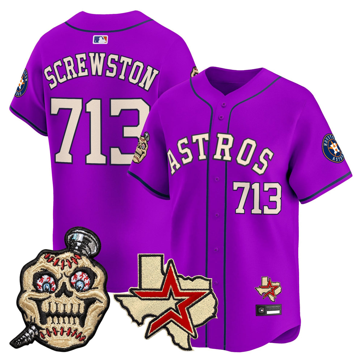 Houston Astros Screwed Up Click Vapor Premier Limited Jersey - All Stitched