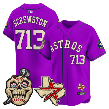 Houston Astros Screwed Up Click Vapor Premier Limited Jersey - All Stitched