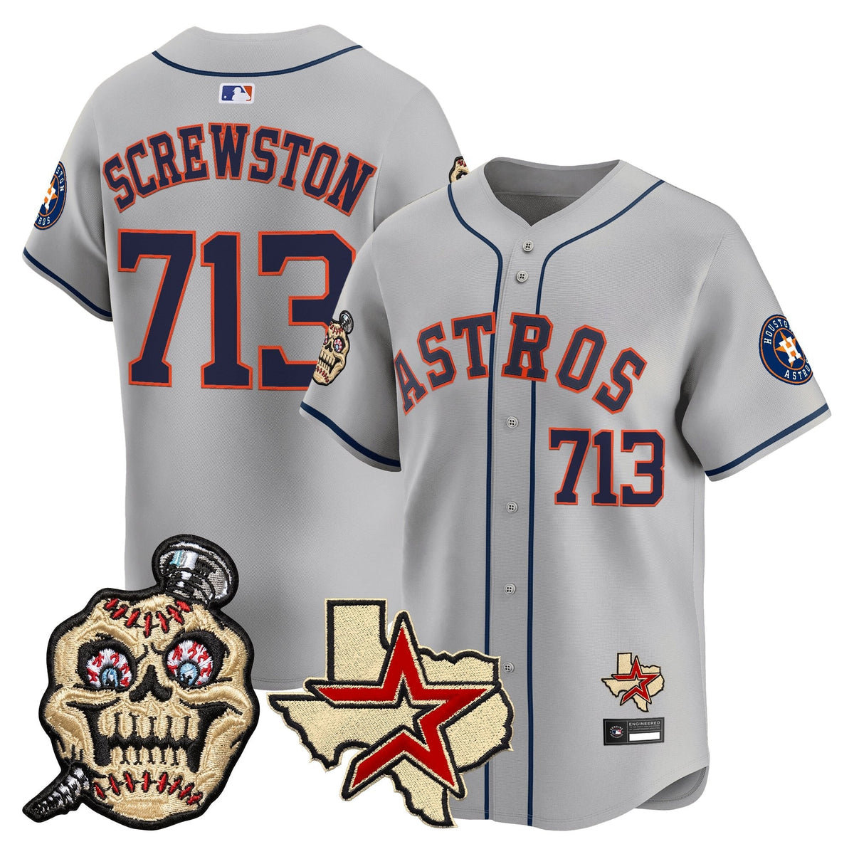 Houston Astros Screwed Up Click Vapor Premier Limited Jersey - All Stitched