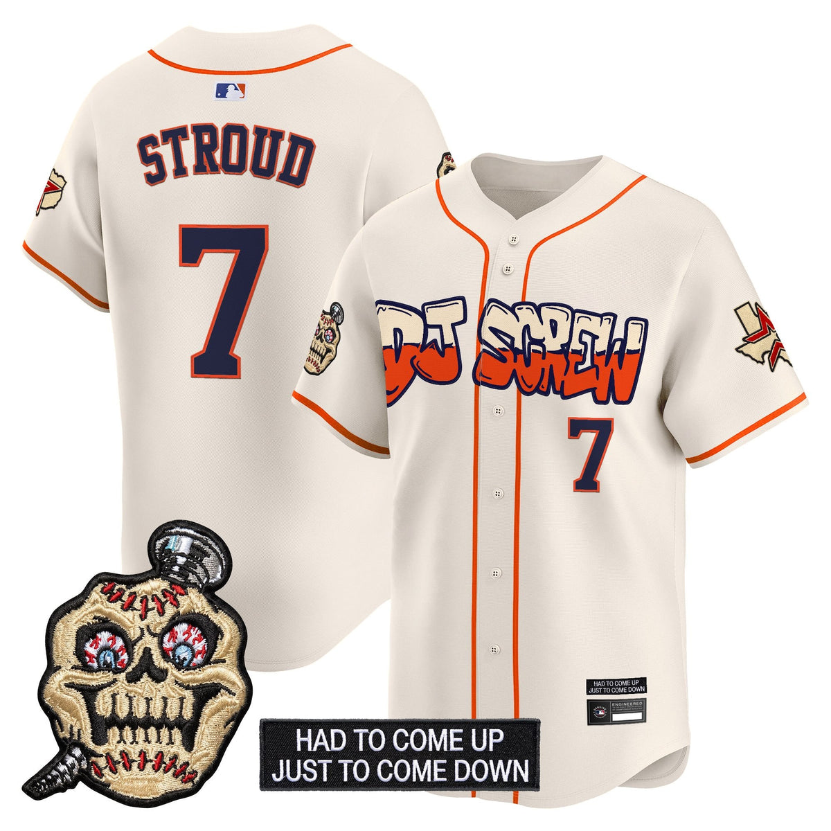 Houston Astros Screwed Up Click Vapor Premier Limited Jersey V2 - All Stitched