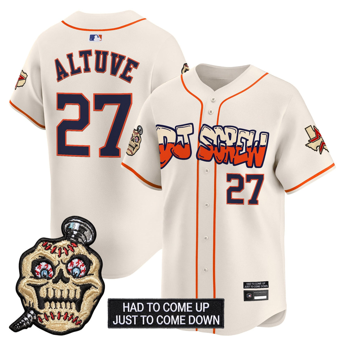 Houston Astros Screwed Up Click Vapor Premier Limited Jersey V2 - All Stitched