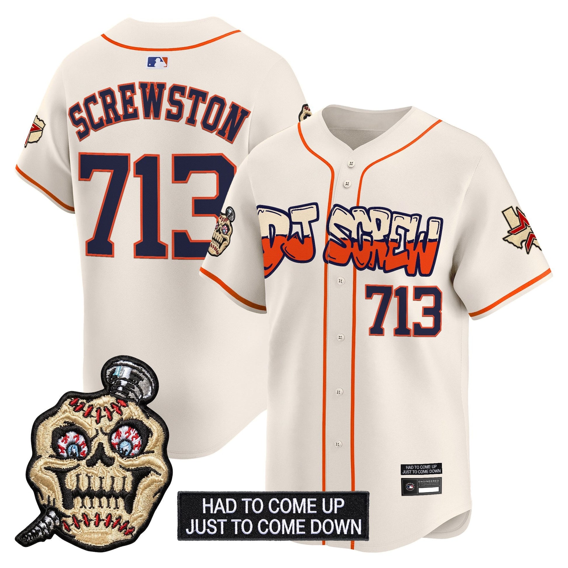 Houston Astros Screwed Up Click Vapor Premier Limited Jersey V2 - All Stitched