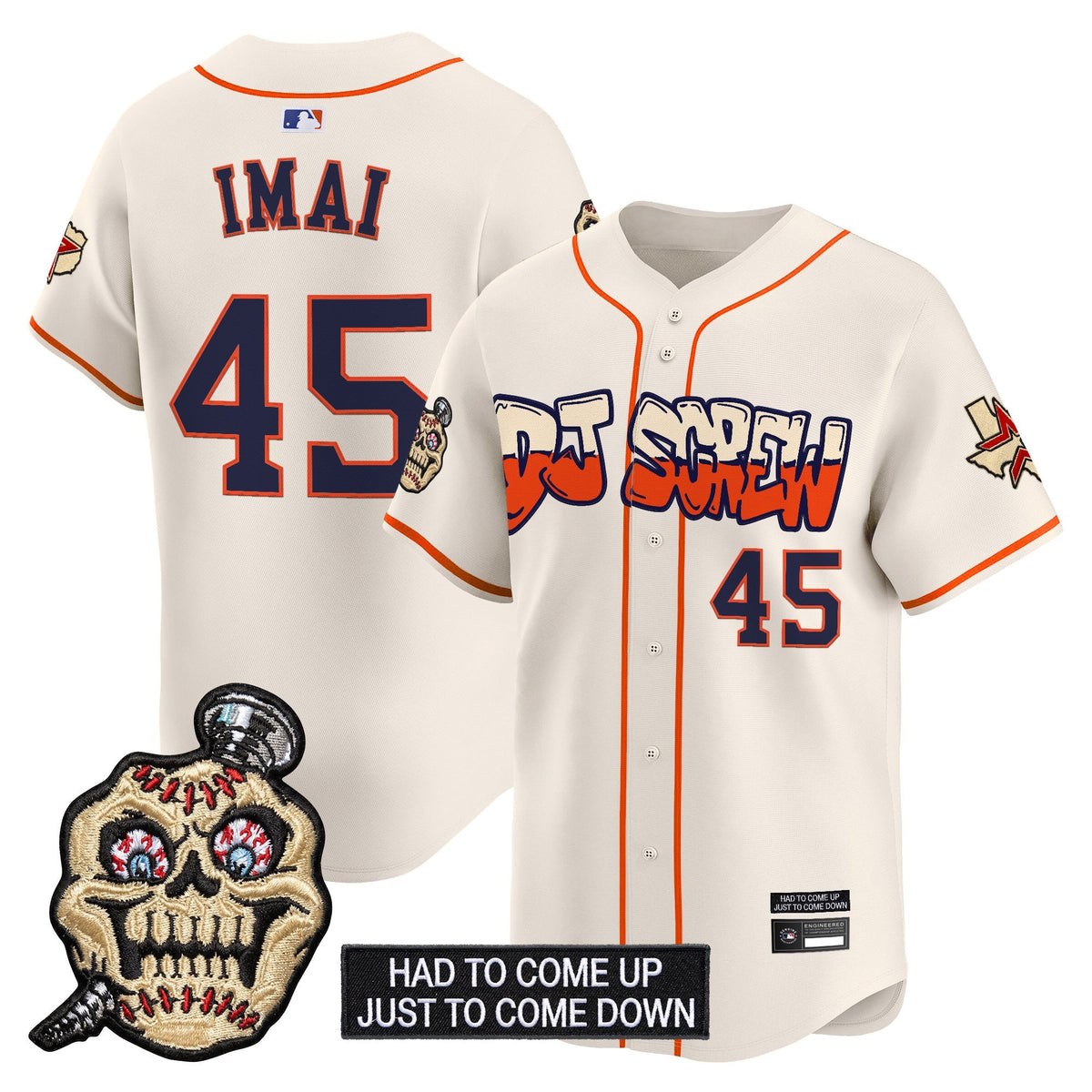 Houston Astros Screwed Up Click Vapor Premier Limited Jersey V2 - All Stitched