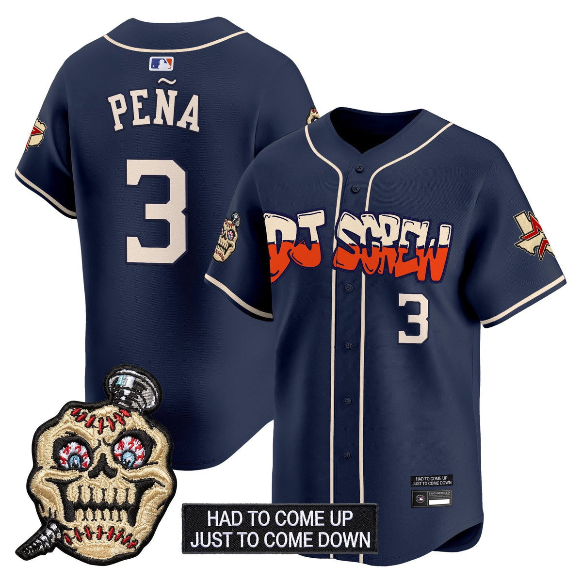 Houston Astros Screwed Up Click Vapor Premier Limited Jersey V2 - All Stitched