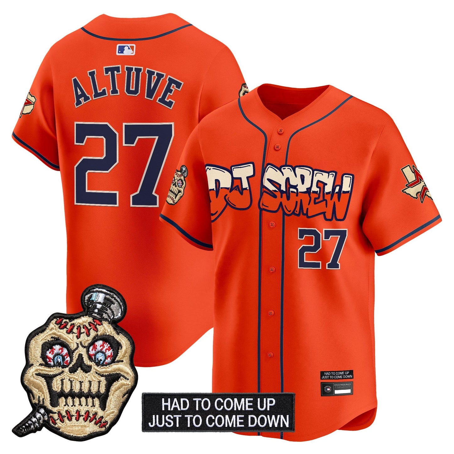 Houston Astros Screwed Up Click Vapor Premier Limited Jersey V2 - All Stitched