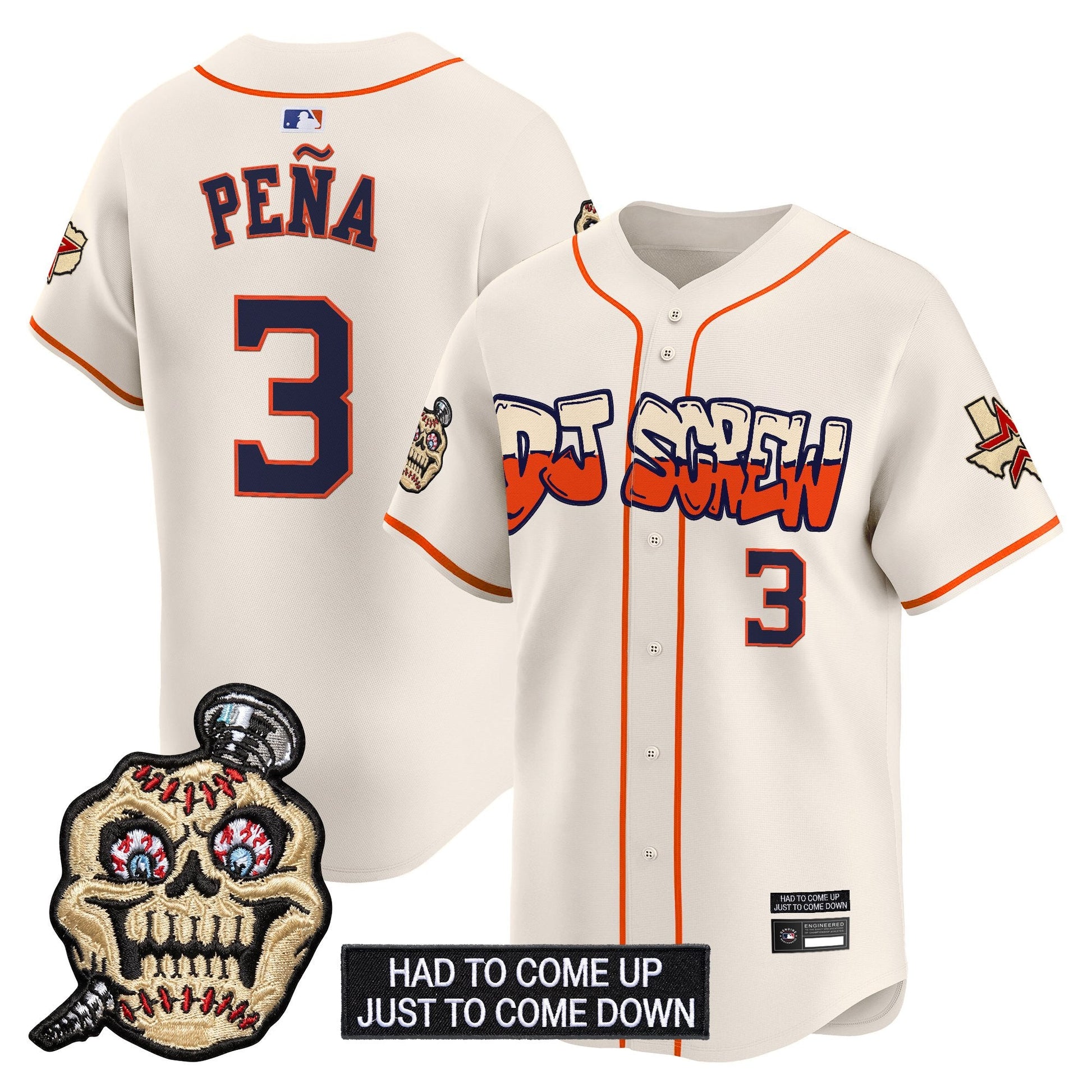 Houston Astros Screwed Up Click Vapor Premier Limited Jersey V2 - All Stitched