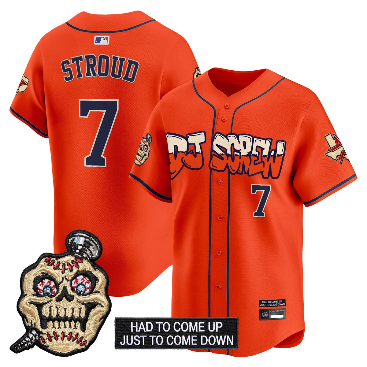 Houston Astros Screwed Up Click Vapor Premier Limited Jersey V2 - All Stitched