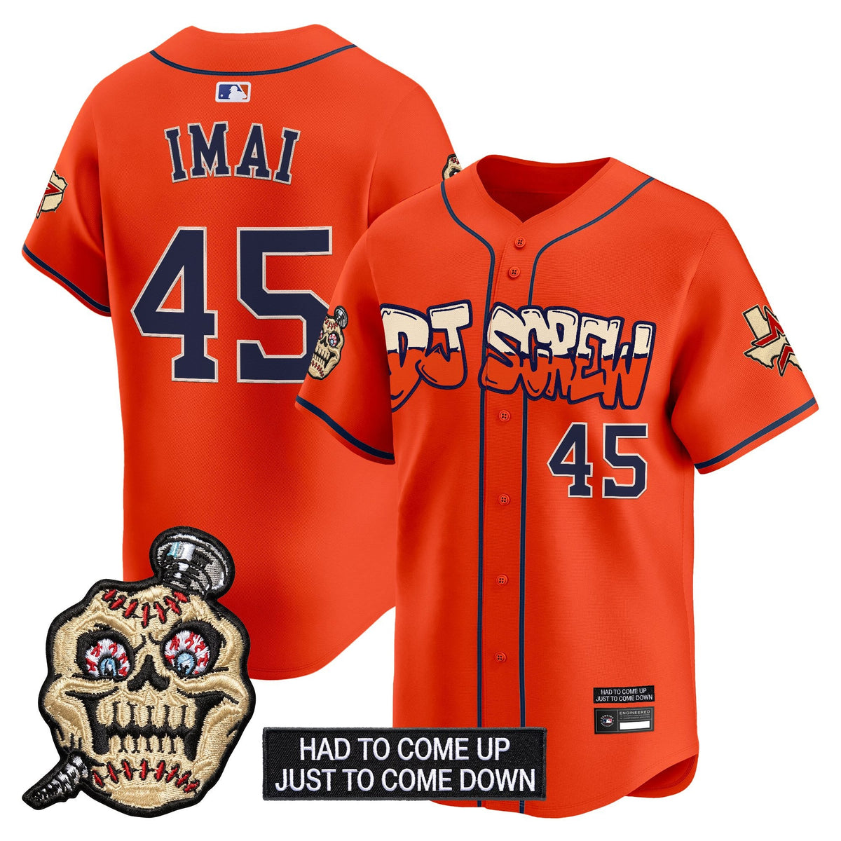 Houston Astros Screwed Up Click Vapor Premier Limited Jersey V2 - All Stitched
