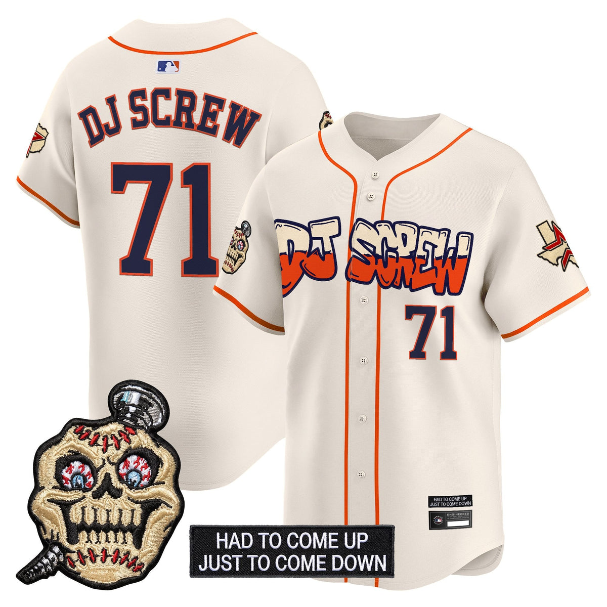 Houston Astros Screwed Up Click Vapor Premier Limited Jersey V2 - All Stitched