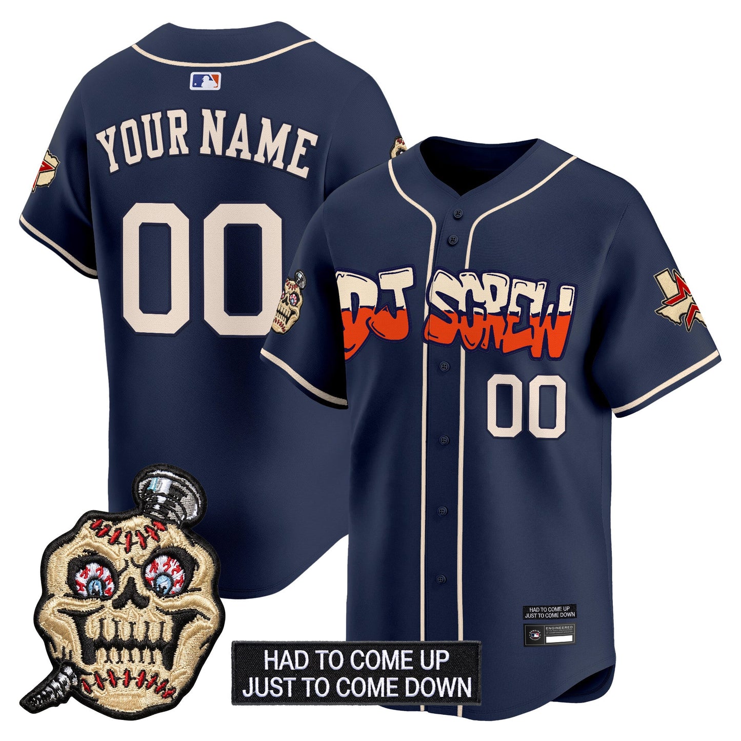 Houston Astros Screwed Up Click Vapor Premier Limited Custom Jersey V2 - All Stitched