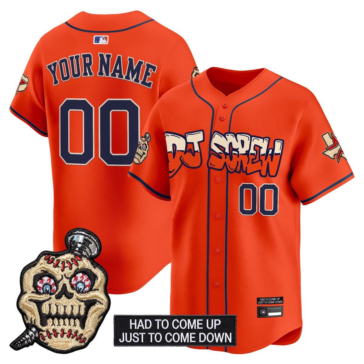 Houston Astros Screwed Up Click Vapor Premier Limited Custom Jersey V2 - All Stitched
