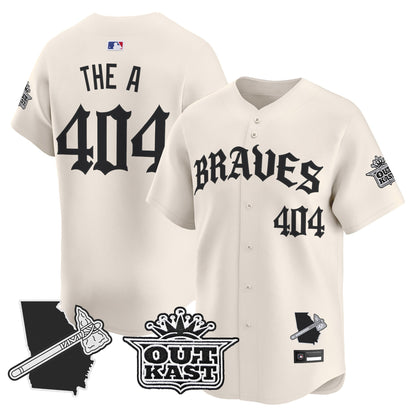  Atlanta Braves 'Old English Edition' Vapor Premier Limited Jersey - All Stitched