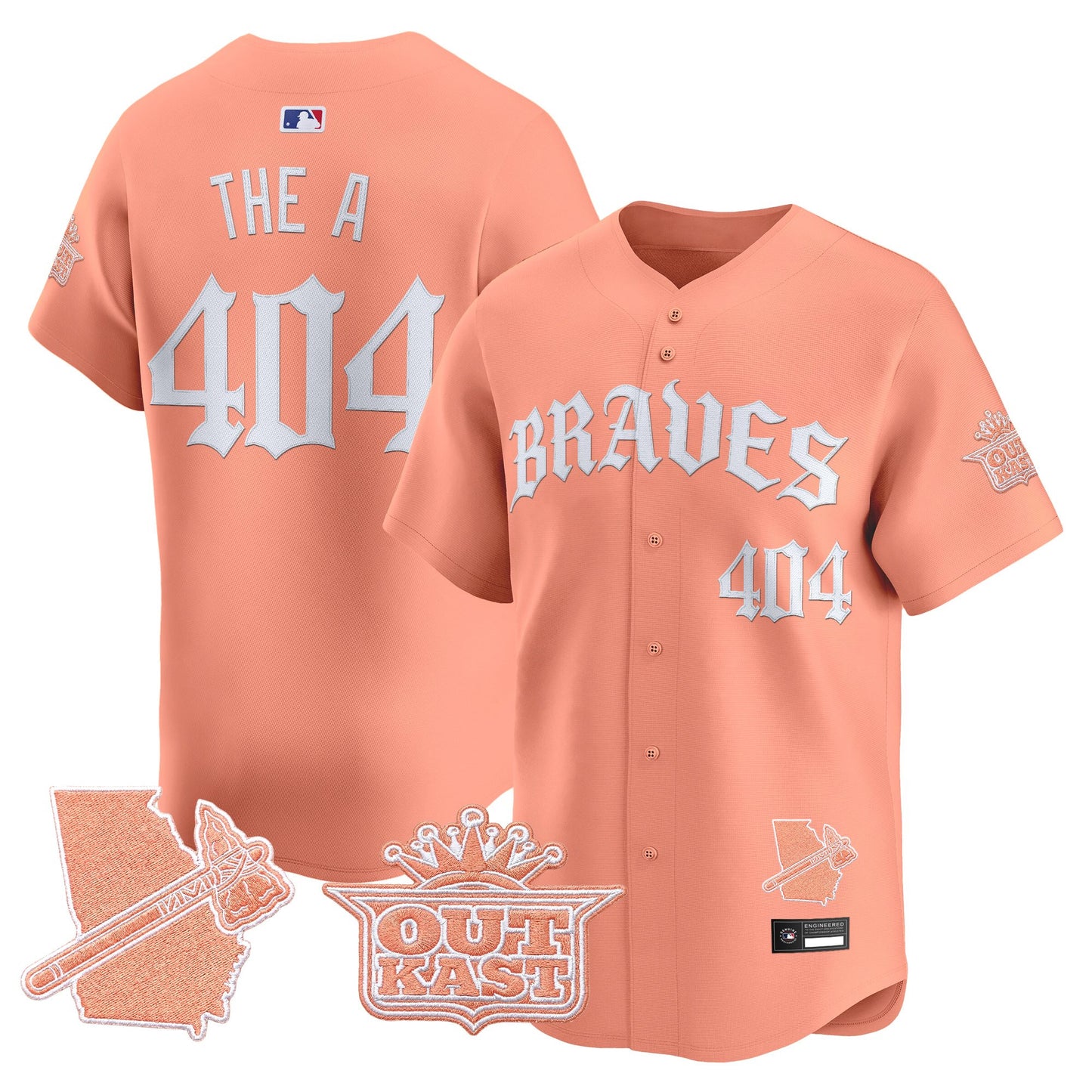  Atlanta Braves 'Old English Edition' Vapor Premier Limited Jersey - All Stitched