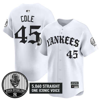 New York Yankees 'Old English Edition' Vapor Premier Limited Jersey - John Sterling Patch - All Stitched