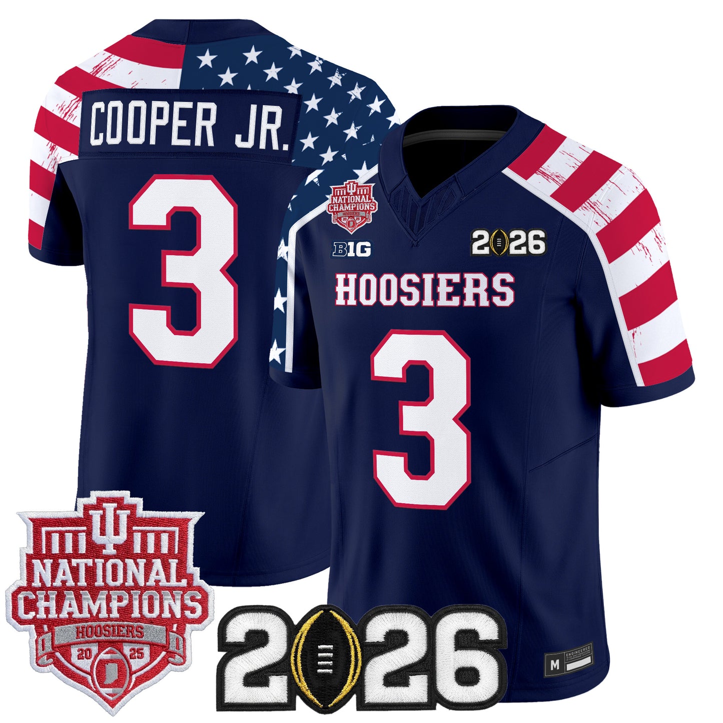 Indiana Hoosiers "America 250 Edition" Vapor Limited Jersey - Stitched