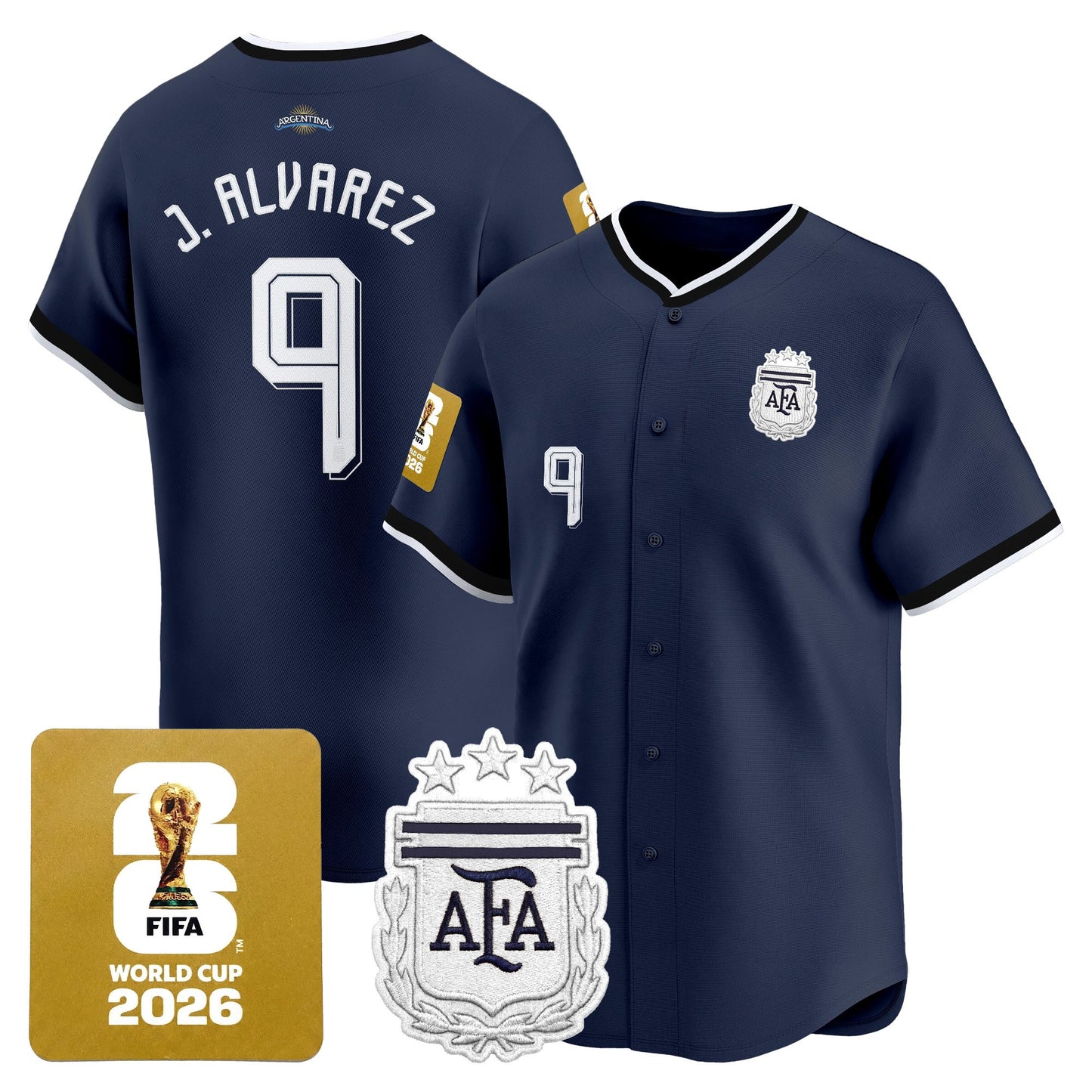  Argentina 2026 Vapor Baseball Jersey - All Stitched