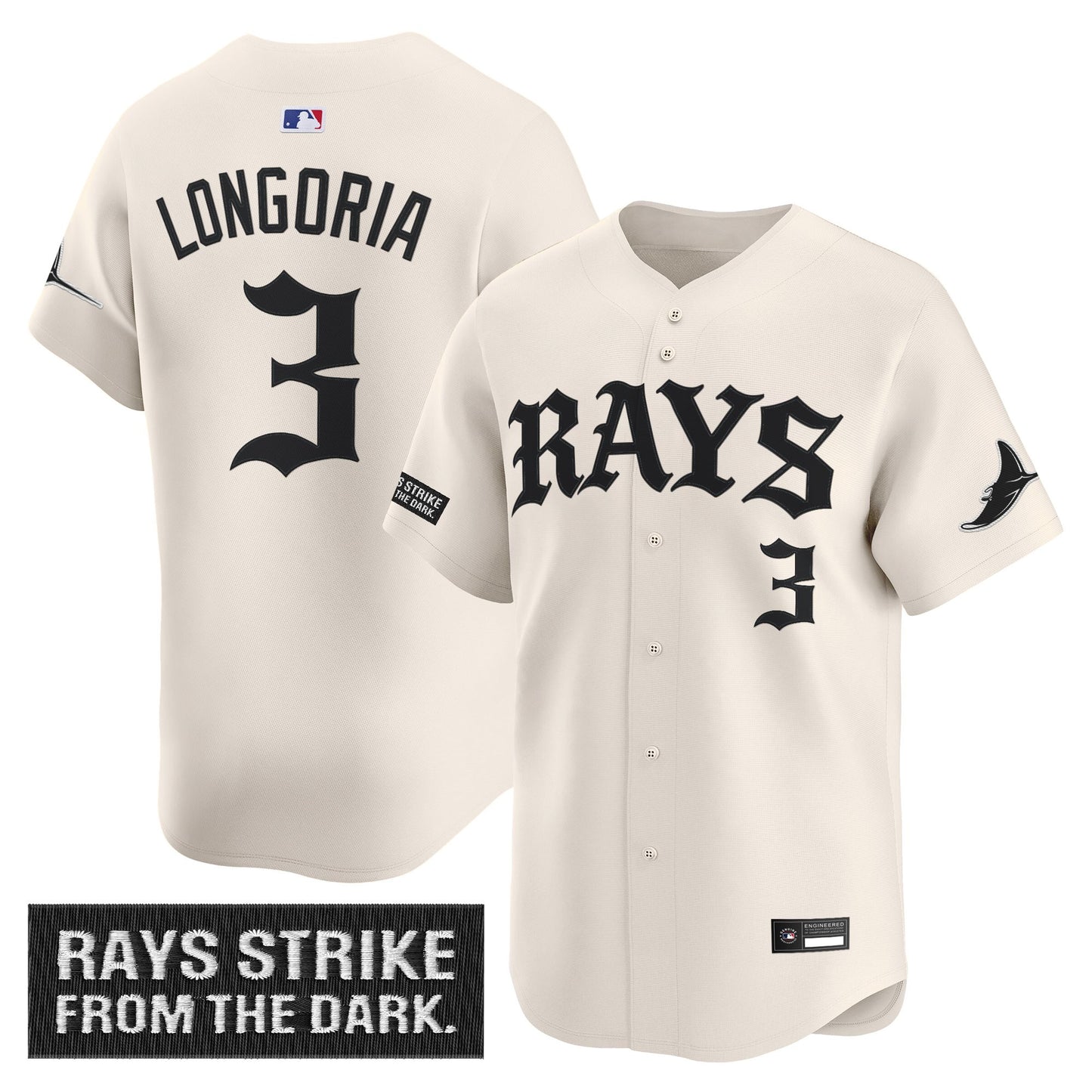 Tampa Bay Rays 'Old English Edition' Vapor Premier Limited Jersey - All Stitched