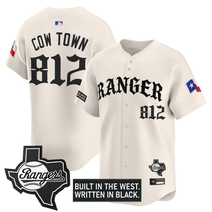  Texas Rangers 'Old English Edition' Vapor Premier Limited Jersey - All Stitched