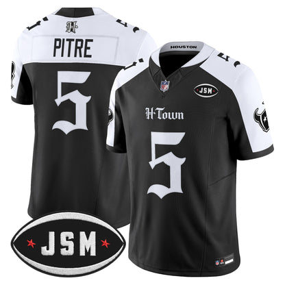  Houston Texans Janice McNair Memorial Patch Vapor Limited Jersey - Gothic Edition - All Stitched