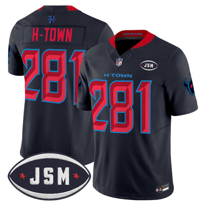 Houston Texan Janice McNair Memorial Patch Vapor Limited Jersey - All Stitched