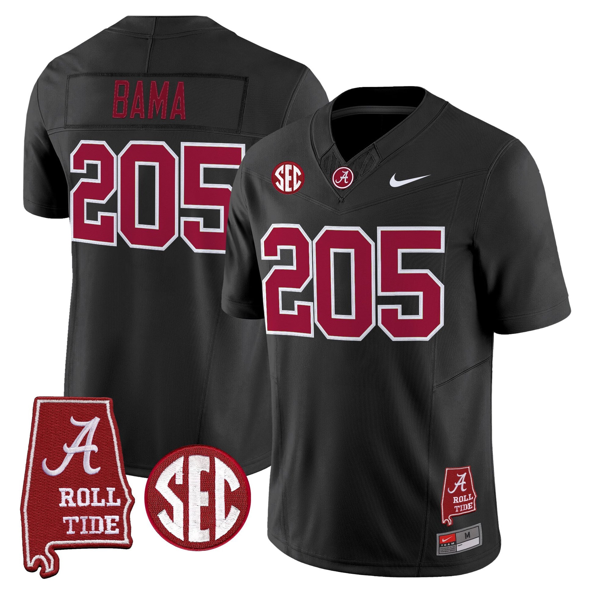 Alabama Crimson Tide 2026 Vapor Limited Jersey - Alabama Map - All Stitched