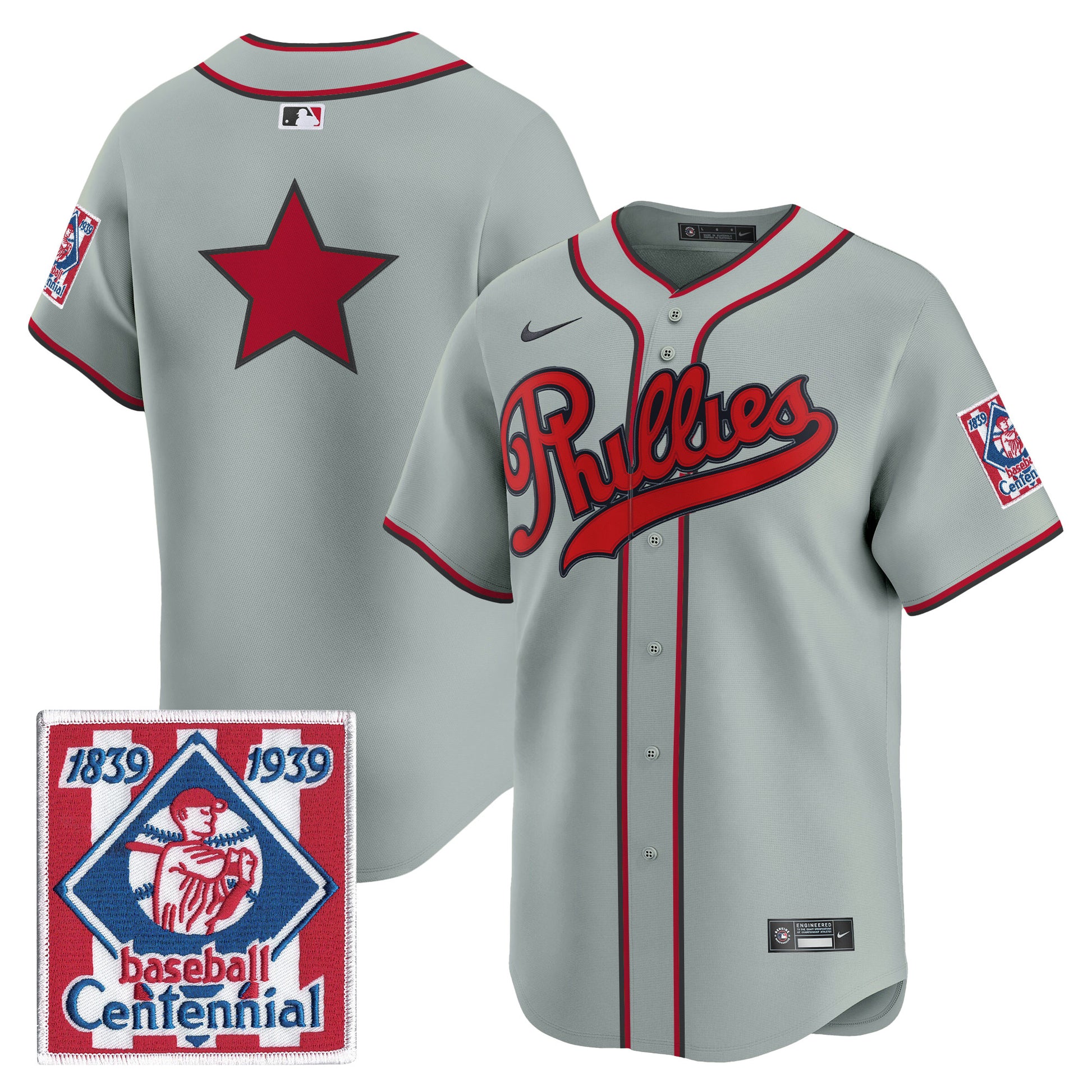 Philadelphia Phillies 2026 Field of Dreams Vapor Premier Limited Jersey - No Name on Back - Stitched