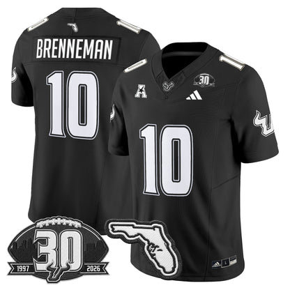 Men's South Florida Bulls 30th Anniversary Patch Vapor Limited Jersey - All Stitched