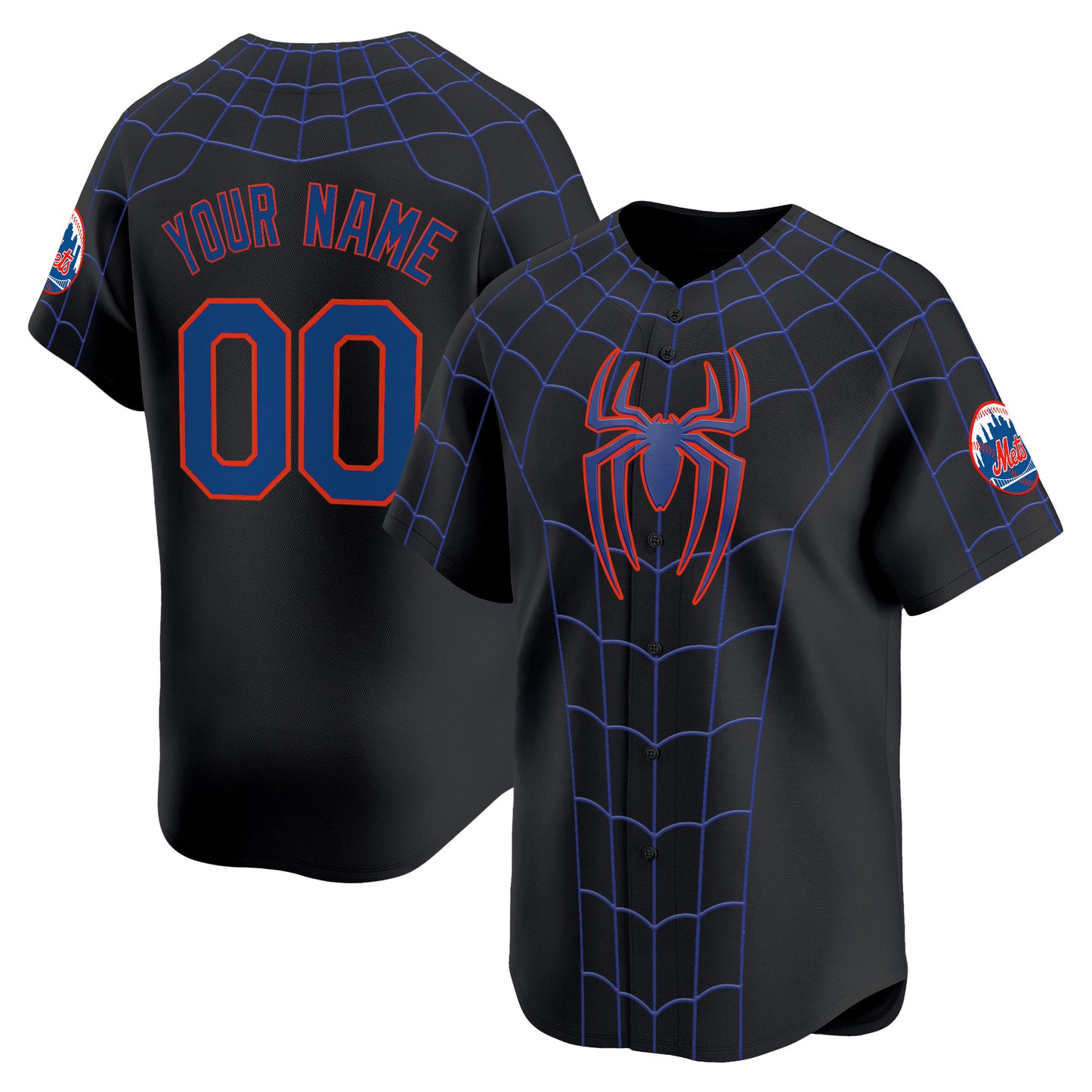 New York Mets x Spider Man Brand New Day Vapor Premier Limited Custom Jersey - Stitched
